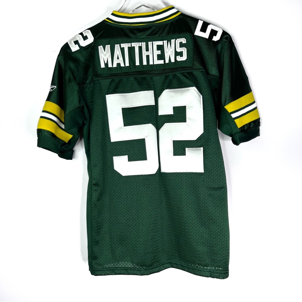 Clay Matthews Green Bay Packers #52 NFL Football Jersey Reebok Youth XL 16 18